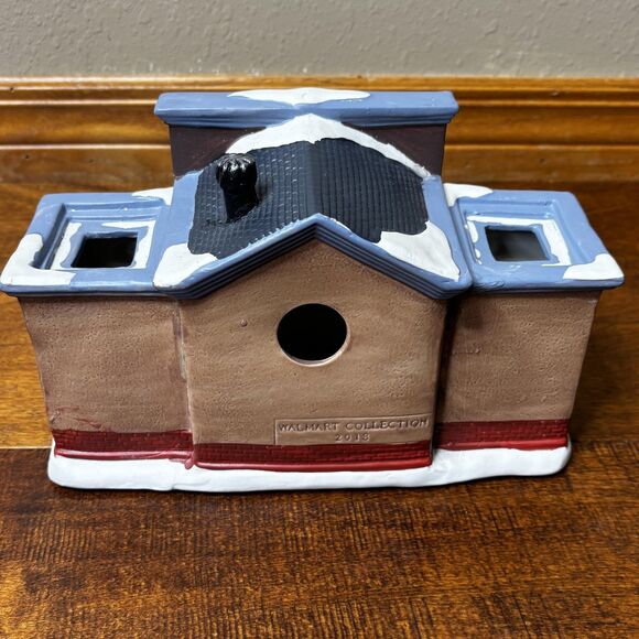 Walmart Village Collection 2018 Christmas Store Ceramic Light Up Decoration 12x7 - Picture 9 of 12